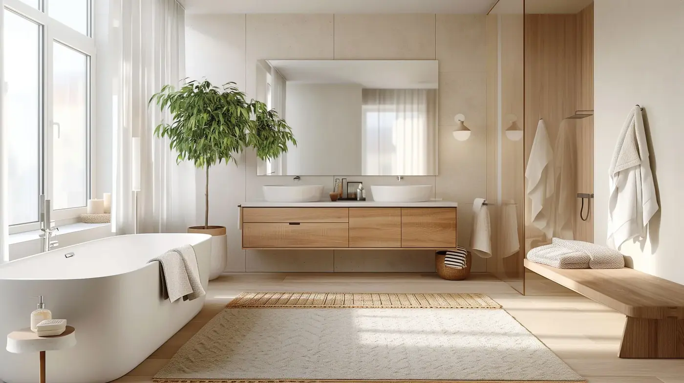 Contemporary bathroom used as a design reference image